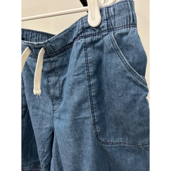 Wonder Nation Boys 14 16 Chambray Drawstring Shorts XL Cotton Blend - Picture 5 of 9